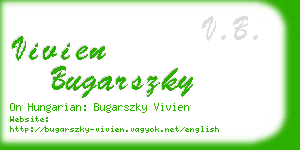 vivien bugarszky business card